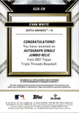 2021 Evan White Topps Triple Threads ROOKIE EMERALD JERSEY AUTO 33/50 AUTOGRAPH RELIC #ASJR-EW Seattle Mariners