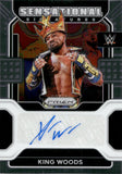 2022 King Xavier Woods Panini Prizm WWE SENSATIONAL SIGNATURES AUTO AUTOGRAPH #SN-XWD Friday Night Smackdown 2