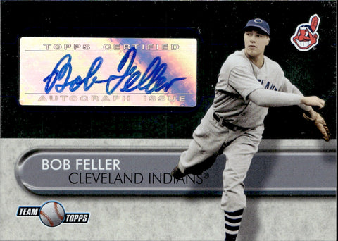 2006 Bob Feller Topps TEAM TOPPS AUTO AUTOGRAPH #TT-BFE Cleveland Indians HOF