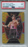 2022 Bret "Hit Man" Hart Panini Select WWE GOLD WAVE PREMIER LEVEL 08/10 PSA 9 #129 WWE HOF 7804