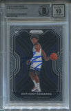 2020-21 Anthony Edwards Panini Prizm BAS 10 AUTO AUTOGRAPH ROOKIE RC #258 Minnesota Timberwolves 7188