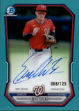 2026 Eli Willits Bowman Chrome TEAL REFRACTOR AUTO 068/125 AUTOGRAPH #CPA-EW Washington Nationals