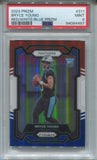 2023 Bryce Young Panini Prizm RED WHITE & BLUE ROOKIE RC PSA 9 #311 Carolina Panthers 4487