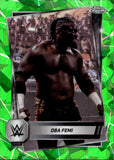 2025 Oba Femi Topps Chrome WWE Sapphire Edition GREEN REFRACTOR 30/75 #113 NXT