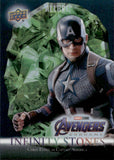 2022 Chris Evans as Captain America Upper Deck Allure #IS-12 160/299 TIME STONE INFINITY STONES
