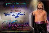 2025 "Million Dollar Man" Ted DiBiase Leaf In the Game Used RAINBOW FOIL VIGNETTE AUTO 3/5 AUTOGRAPH #V-TD1 WWE HOF
