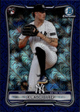 2026 Cam Schlittler Bowman Chrome Mega Box ROOKIE NAVY BLUE REFRACTOR 080/175 RC #53 New York Yankees