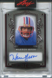 2025 Warren Moon Leaf Sports Heroes HALL HEROES RED FOIL CLEAR AUTO 2/2 AUTOGRAPH #HH-WM1 Houston Oilers HOF