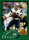 2002 Tom Brady Topps WEEKLY WRAP UP #295 New England Patriots