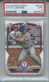 2023 Wyatt Langford Bowman Draft 1ST BOWMAN PSA 9 #BD106 Texas Rangers 9815