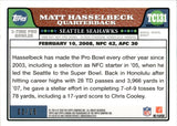 2008 Matt Hasselbeck Topps Chrome PRO BOWL RED REFRACTOR 03/25 #TC131 Seattle Seahawks