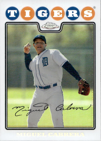 2008 Miguel Cabrera Topps Chrome REFRACTOR #5 Detroit Tigers