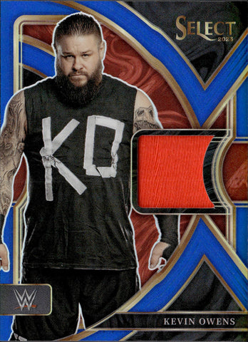 2023 Kevin Owens Panini Select WWE SELECTIVE SWATCHES BLUE SHIRT 05/49 RELIC #SW-KVO Monday Night Raw