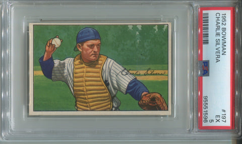 1952 Charlie Silvera Bowman PSA 5 #197 New York Yankees 1596