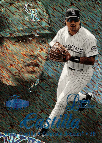 1998 Vinny Castilla Flair Showcase Legacy ROW 1 071/100 #93 Colorado Rockies