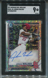 2021 Jordan Walker Bowman Chrome Mega Box AUTO AUTOGRAPH SGC 9 #BCMA-JW St. Louis Cardinals 2968