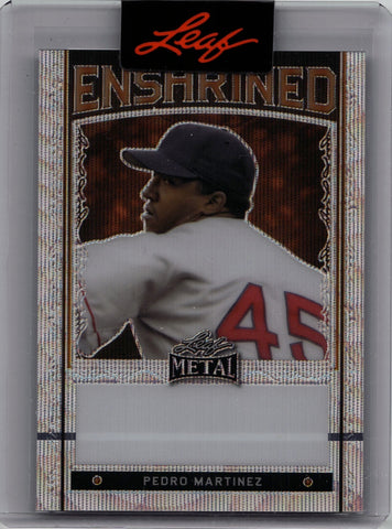 2023 Pedro Martinez Leaf Metal ENSHRINED PRE-PRODUCTION PROOF 1/1 ONE OF ONE #NA Boston Red Sox HOF