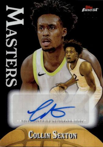 2024-25 Collin Sexton Topps Finest BLACK REFRACTOR MASTERS AUTO 19/25 AUTOGRAPH #MA-CS Utah Jazz