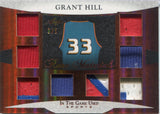 2024 Grant Hill Leaf In The Game Used RARE MATERIALS OCTO SWATCH PATCH JERSEY 2/5 RELIC #RM-10 Detroit Pistons HOF