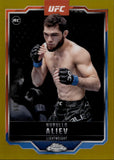 2025 Nurullo Aliev Topps Chrome GOLD REFRACTOR ROOKIE 46/50 #105