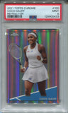 2021 Coco Gauff Topps Chrome REFRACTOR PSA 9 #100 Tennis 0433
