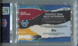 2024 JuJu Watkins Bowman University Best ORANGE MIMI DIAMOND DUAL PATCH AUTO 13/25 AUTOGRAPH RELIC PSA 8 #PDRA-JW USC Trojans 6539