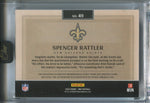 2024 Spencer Rattler Panini One DUAL ROOKIE PATCH AUTO 173/199 AUTOGRAPH RELIC #49 New Orleans Saints