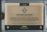 2024 Spencer Rattler Panini One DUAL ROOKIE PATCH AUTO 173/199 AUTOGRAPH RELIC #49 New Orleans Saints