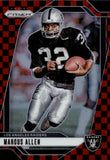 2024 Marcus Allen Panini Prizm BLACK AND RED CHECKERBOARD #155 Oakland Raiders HOF