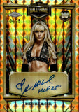 2025 Michelle McCool Topps Chrome WWE ORANGE GEOMETRIC REFRACTOR HALL OF FAME INSCRIPTION AUTO 04/25 AUTOGRAPH #HOF-MM WWE HOF