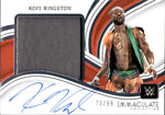 2023 Kofi Kingston Panini Immaculate Collection WWE JUMBO SHIRT AUTO 70/99 AUTOGRAPH RELIC #MA-KKG Monday Night Raw
