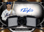 2021 MIchael Conforto Topps Museum Collection SIGNATURE SWATCHES DUAL JERSEY AUTO 349/349 AUTOGRAPH RELIC #SPDRA-MCO New York Mets
