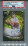 2022 Scott Rolen Topps Chrome Black GOLD MINI DIAMOND REFRACTOR AUTO 04/50 AUTOGRAPH PSA 9 #SR St. Louis Cardinals HOF 6722