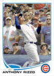 2013 Anthony Rizzo Topps SP FOUL BALL CATCH VARIATION #44 Chicago Cubs