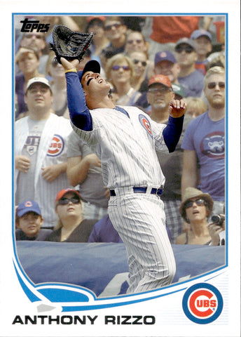 2013 Anthony Rizzo Topps SP FOUL BALL CATCH VARIATION #44 Chicago Cubs