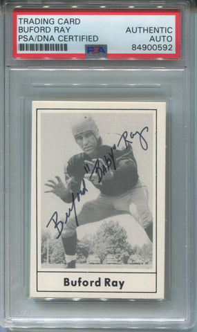 1977 Buford Ray Touchdown Club PSA/DNA AUTO AUTOGRAPH #39 Green Bay Packers