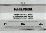 2025 Paul Goldschmidt Topps Tribute TO CLEATS AUTO 32/99 AUTOGRAPH #TTC-PG St. Louis Cardinals