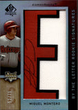 2007 Miguel Montero Upper Deck SP Authentic ROOKIE BY THE LETTER SIGNATURES AUTO 52/75 AUTOGRAPH #151 Arizona Diamondbacks