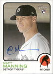 2022 Matt Manning Topps Heritage REAL ONE ROOKIE AUTO AUTOGRAPH RC #ROA-MMG Detroit Tigers