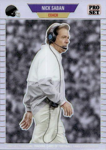 2024 Nick Saban Leaf National Convention Pro Set HOLO SILVER 08/20 #PSB-54 Alabama Crimson Tide