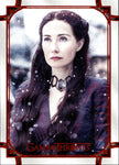 2021 Melisandre Rittenhouse Game of Thrones THE IRON ANNIVERSARY SERIES 1 RED 26/50 #56