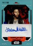 2023 Debra Wilson as Cere Junda Topps Finest Star Wars AQUA REFRACTOR AUTO 141/199 AUTOGRAPH #FA-DW