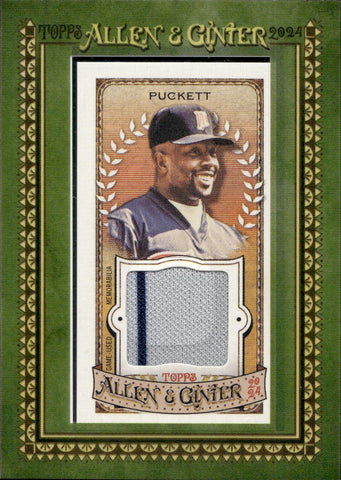 2024 Kirby Puckett Topps Allen & Ginter MINI FRAMED JERSEY RELIC #MFR-KP Minnesota Twins HOF