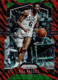 2019-20 Bill Russell Panini Prizm SP TIGER STRIPE #21 Boston Celtics HOF