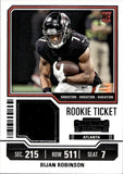 2023 Bijan Robinson Panini Contenders ROOKIE TICKET JERSEY Atlanta Falcons #TS4V