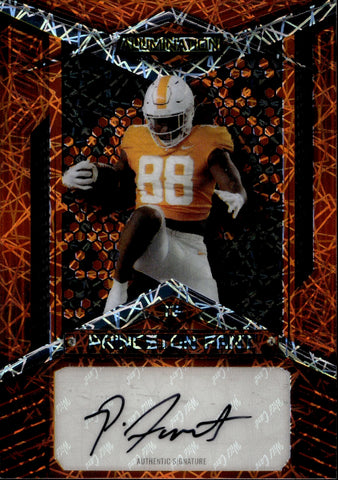 2023 Princeton Fant Wild Card Alumination ORANGE LASER AUTO 70/75 Dallas Cowboys #AB-A