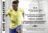 2025 Vinicius Junior Relic Leaf In The Game Used #GA-44 33/55 BLUE GATE ATTRACTION GAME WORN RELIC