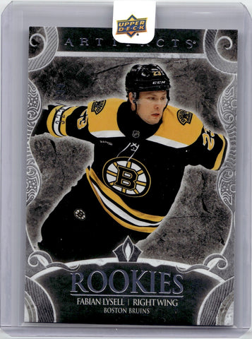 2024-25 Fabian Lysell Upper Deck Artifacts ROOKIES SILVER 325/899 Boston Bruins #203