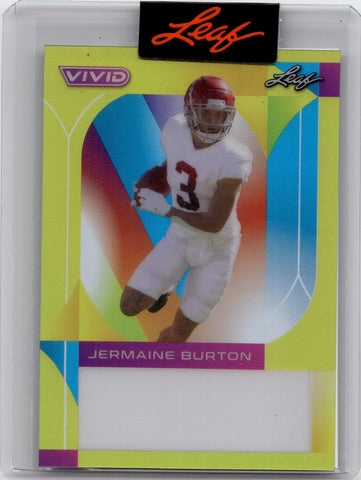 2023 Jermaine Burton Leaf Vivid PRESS PROOF 1/1 Cincinnati Bengals