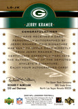 2005 Jerry Kramer Upper Deck NFL Legends LEGENDARY SIGNATURES AUTO AUTOGRAPH #LS-JK Green Bay Packers HOF